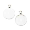 Round Pendant Bezel Tray Settings in Ten Metal Finishes view 8