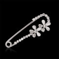 Silver Tone Ribbon Bow Metal Brooch Pin for Jackets and Lapels view 2