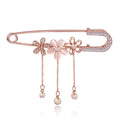 Red Orange Ribbon Bow Metal Brooch Pin for Jackets and Lapels view 4