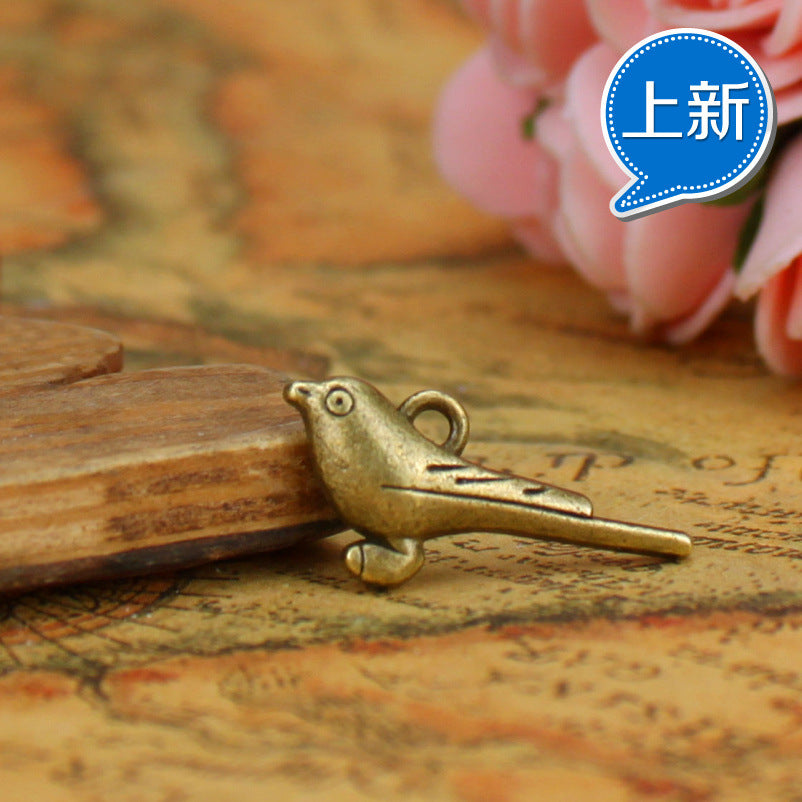25x11mm Double-Sided Sparrow Alloy Charm Pendant