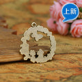 Floral Garden Frame Metal Pendant Charm For Jewelry Making view 4