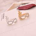 Silver Tone Masquerade Mask Clear Look Adjustable Open Ring view 1