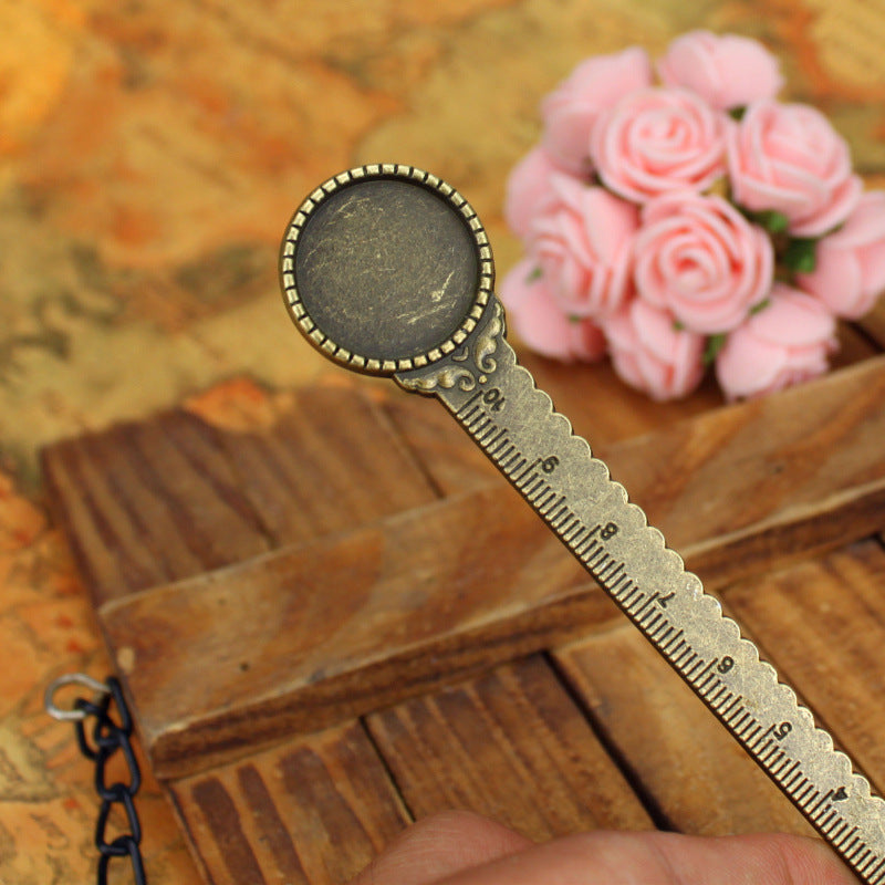 20mm Round Cabochon Bookmark Pendant Tray Setting