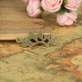 Leafy Branch Connector Antique Tone Alloy Jewelry Making Component in 3 Finishes view 2