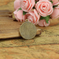 Plain Round Pendant Tray Jewelry Making Component Metal Component view 2