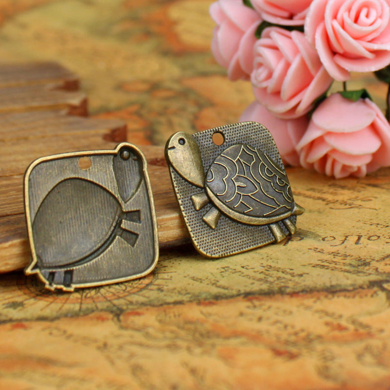 25mm Sea Turtle Alloy Charm Pendant