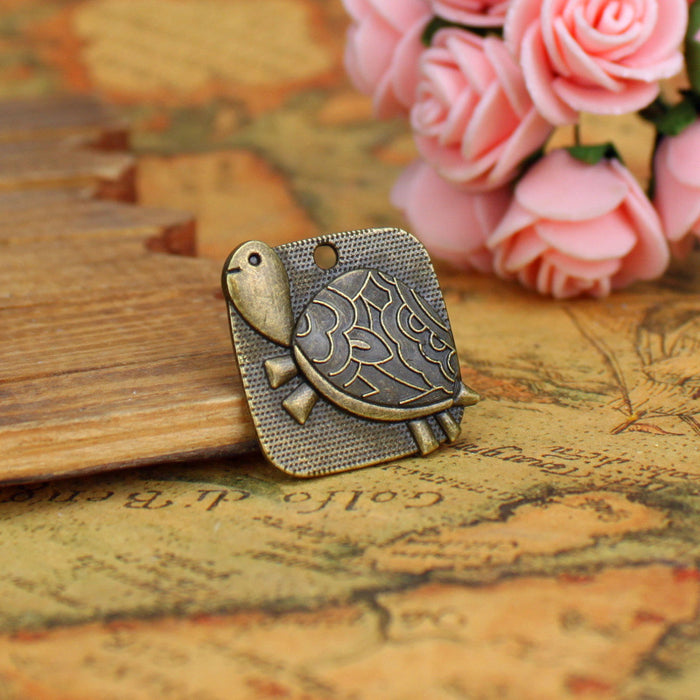 25mm Sea Turtle Alloy Charm Pendant