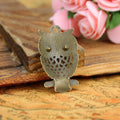 Openwork Owl Alloy Charm Pendant in 3 Metal Finishes view 3