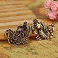 Scorpion and Skull Metal Charms in Gold, Bronze and Silver Tones view 2