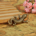 Large Alloy Gecko Charm Pendant for Sweater Jewelry, 60x35mm
