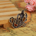 Scorpion and Skull Metal Charms in Gold, Bronze and Silver Tones view 3