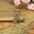 Alloy Bunny Charm Pendant 25x13mm