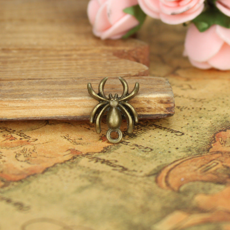 Alloy Spider Charm Pendant 17x13mm for DIY Jewelry