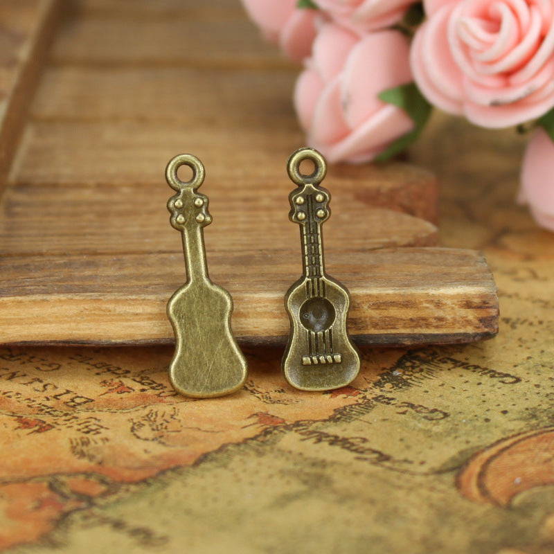 27x9mm Alloy Guitar or Violin Charm Pendant