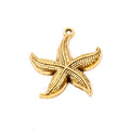 Textured Starfish Charm in Multiple Metal Finishes for Jewelry Making view 7