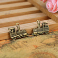 Steam Locomotive Alloy Charm Pendant in 2 Metal Finishes view 3