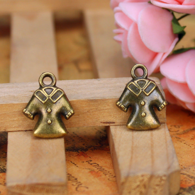 Vintage Mini Clothes Alloy Charm Pendant 18x14mm