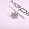 Silver Maple Brooch