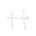 Slim Cross Metal Pendant Charms in 8 Distinct Finishes view 9