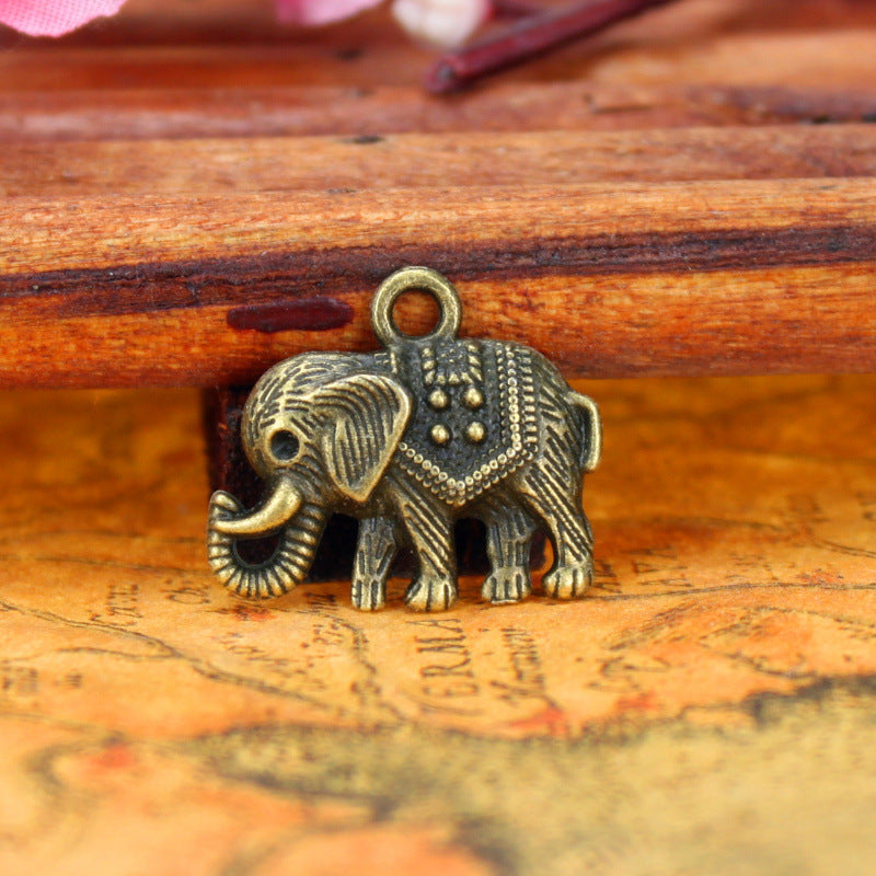 22x19mm Alloy Elephant Charm Pendant Ethnic Style