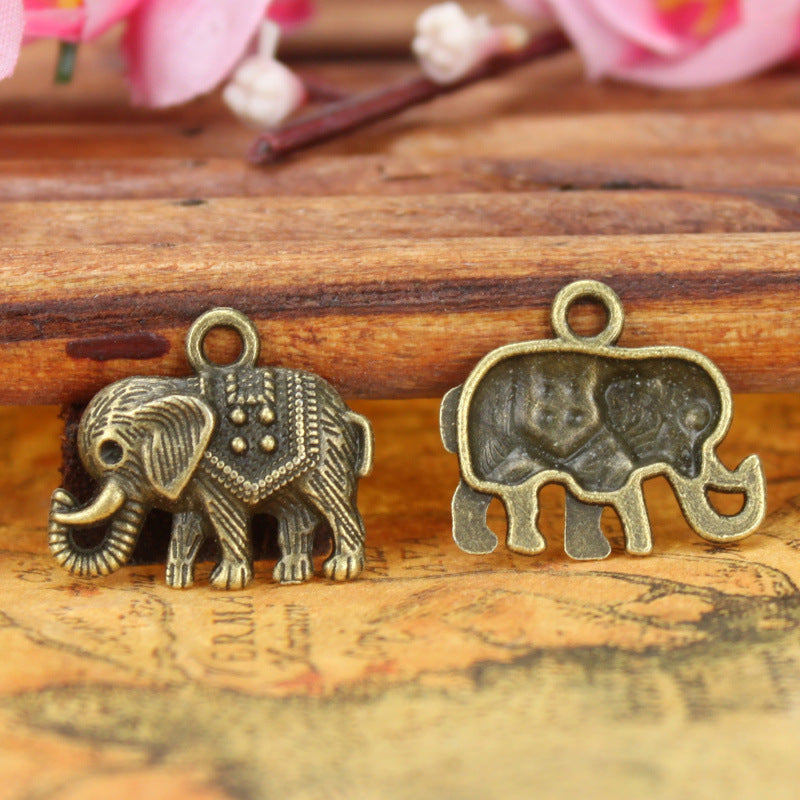 22x19mm Alloy Elephant Charm Pendant Ethnic Style