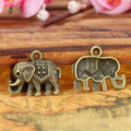 Decorated Elephant Metal Charm Pendant in 6 Finishes for Jewelry Making view 2