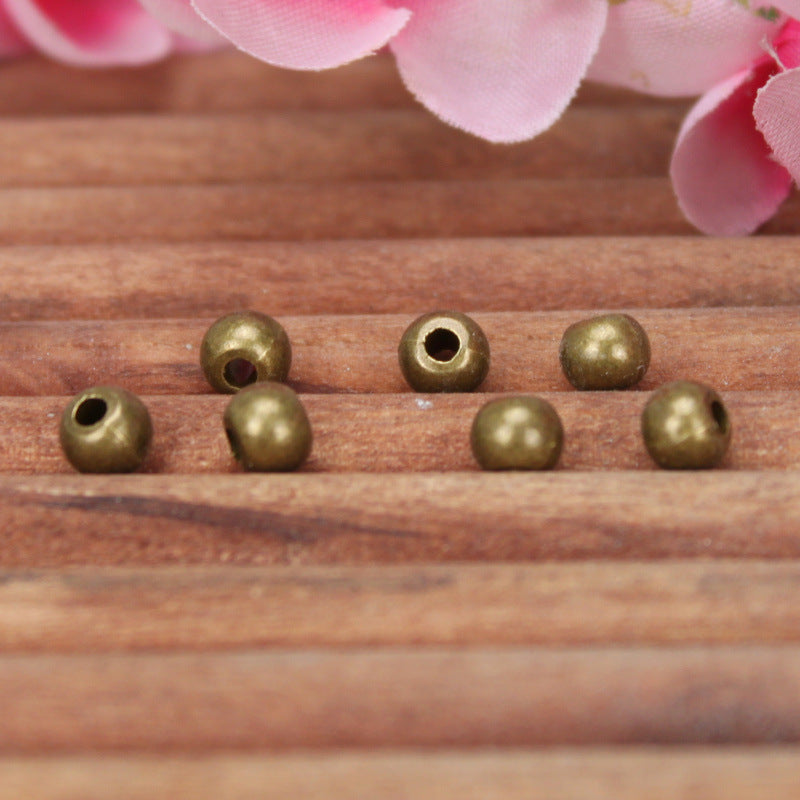 5.5mm Alloy Round Spacer Bead for DIY Jewelry