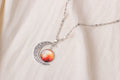 Crescent Moon Galaxy Picture Pendant Necklaces in Ten Styles view 7