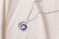 Crescent Moon Galaxy Picture Pendant Necklaces in Ten Styles view 6