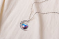 Crescent Moon Galaxy Picture Pendant Necklaces in Ten Styles view 11