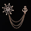Gold Nautical Pin