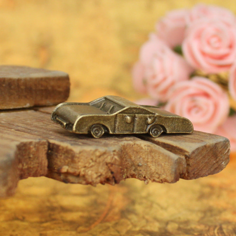 Vintage 3D Car Alloy Charm Pendant 38x15mm