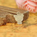 Mini Bear Face Metal Charm with Three Finish Options view 3