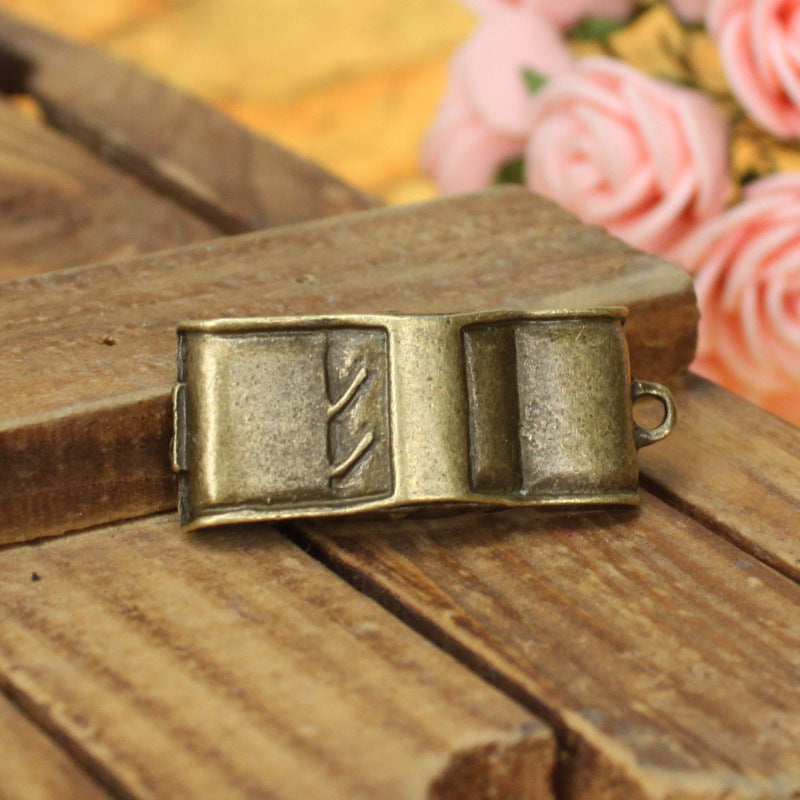 Vintage 3D Car Alloy Charm Pendant 38x15mm