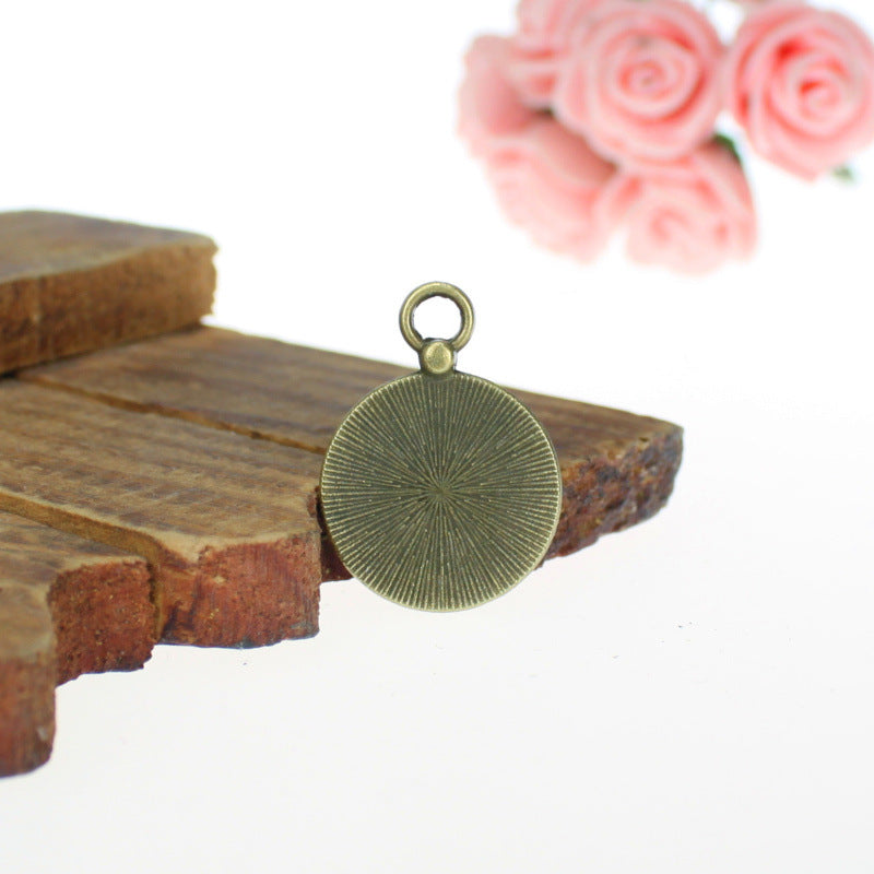 Compass Clock Alloy Charm Pendant