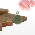 Compass Medallion Metal Charm in 4 Finishes for Jewelry Crafts view 3