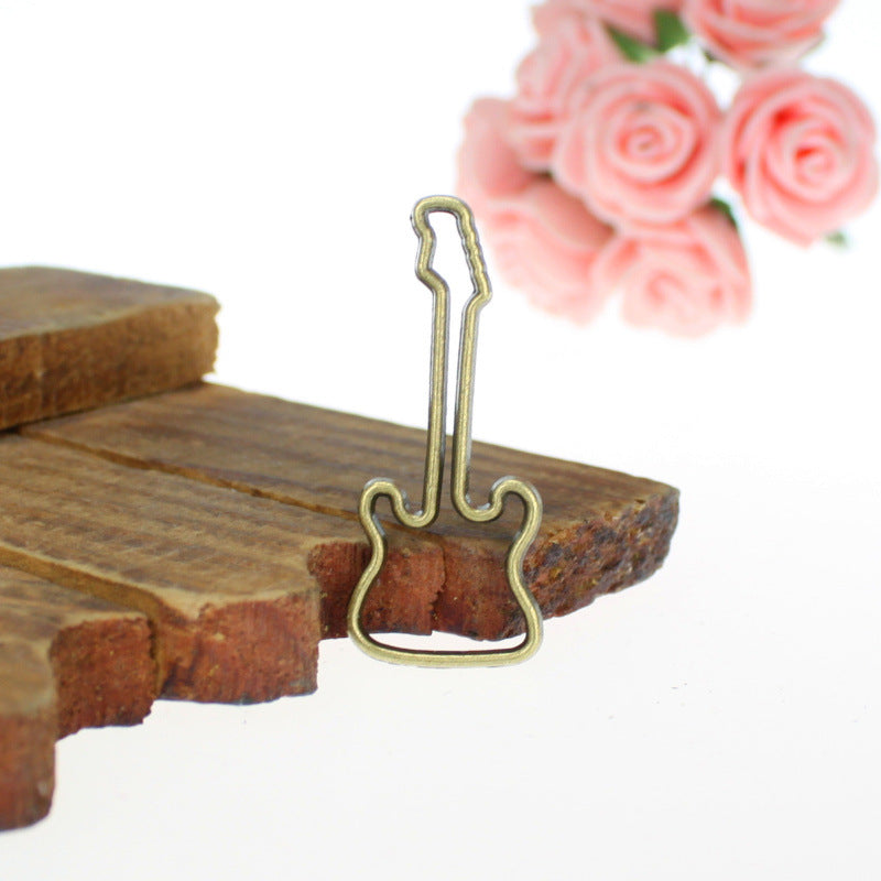 40x17mm Hollow Guitar Alloy Charm Pendant