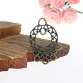36x26mm Hollow Multi-Hole Alloy Earring Connector