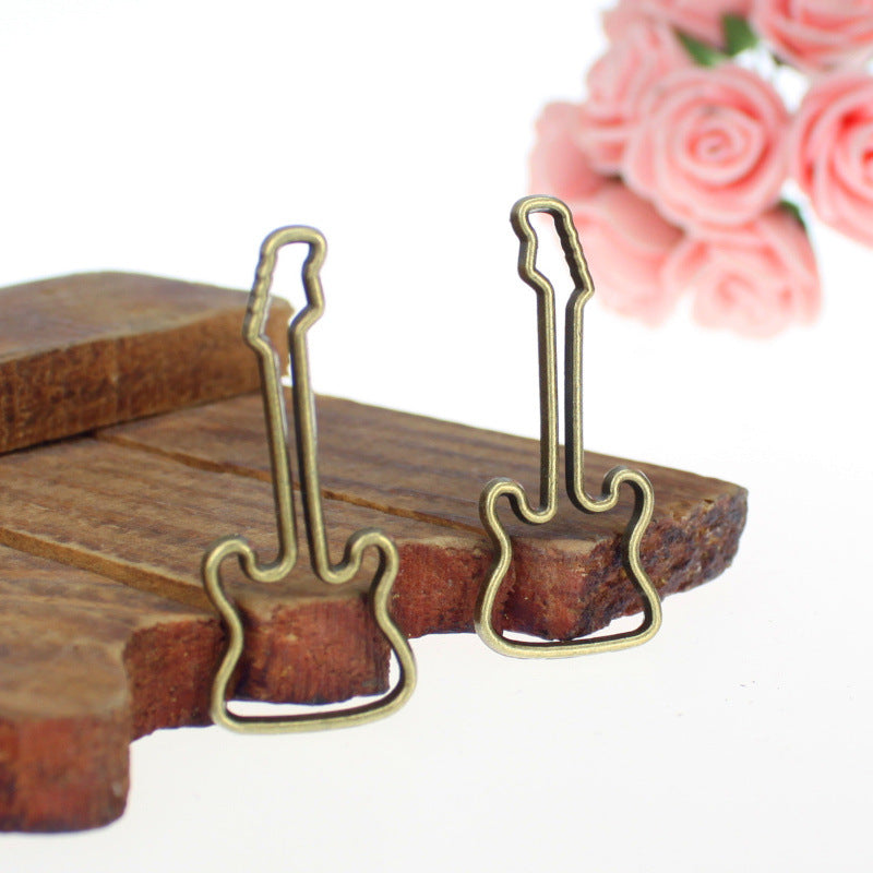 40x17mm Hollow Guitar Alloy Charm Pendant