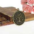 Round Tree Of Life Alloy Charm in 3 Metal Finishes view 2
