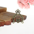 Filigree Heart Chandelier Metal Connector Components view 2