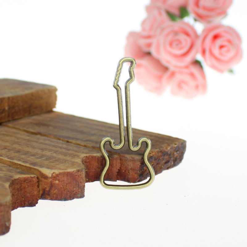 40x17mm Hollow Guitar Alloy Charm Pendant