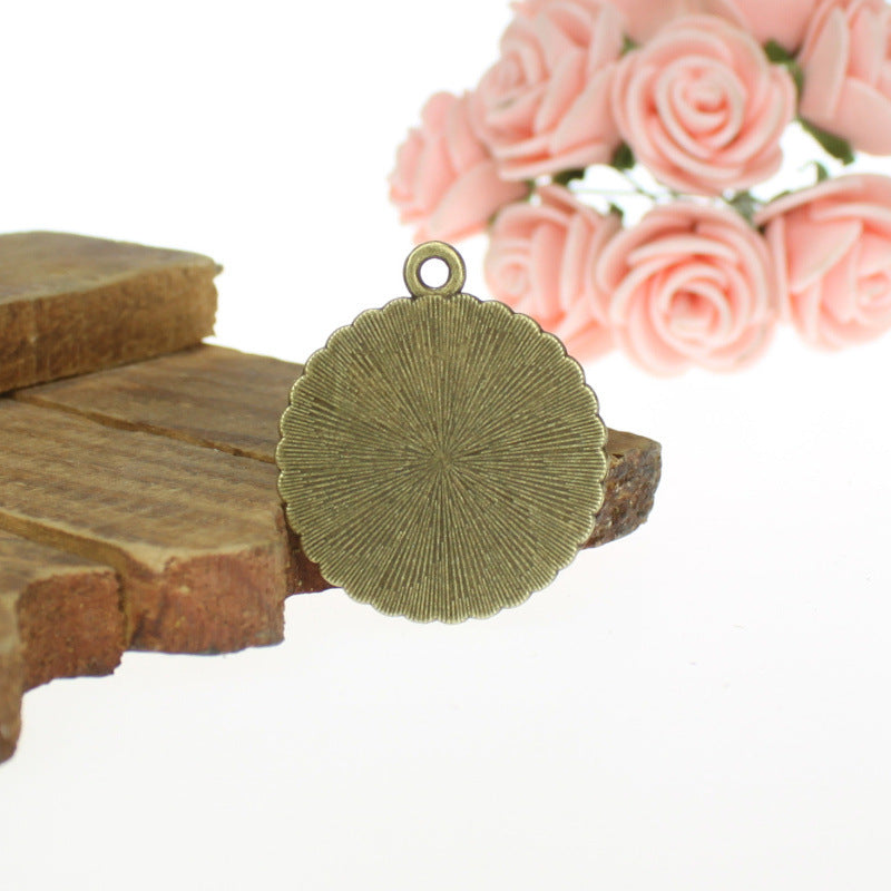 29mm Tree of Life Round Alloy Charm Pendant