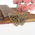 Hollow Butterfly Alloy Charm Pendant 38x27mm