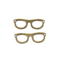 Rounded Eyeglasses Metal Pendant Charms in 6 Distinct Finishes view 11