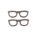 Rounded Eyeglasses Metal Pendant Charms in 6 Distinct Finishes view 9
