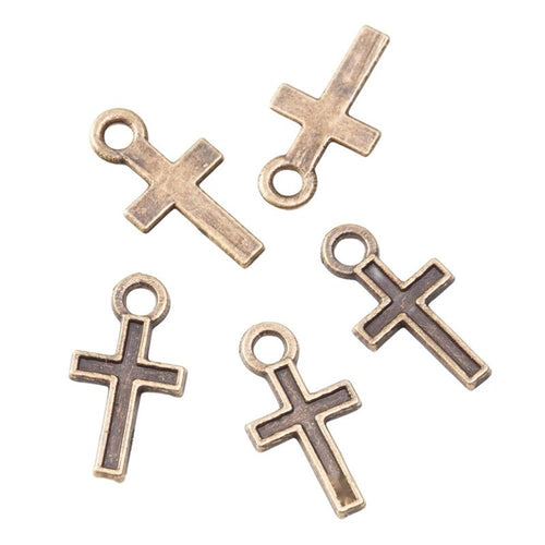 Close view of the small cross front and reverse