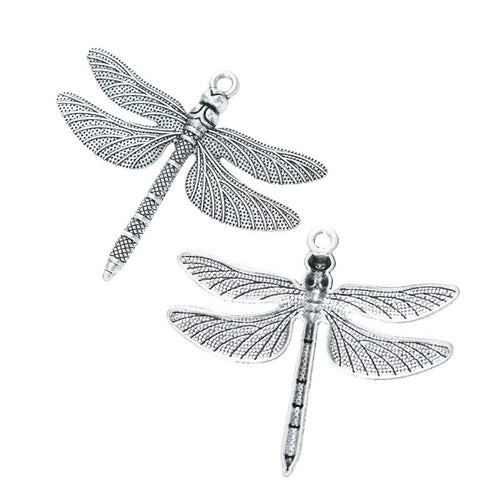 Close view of Dragonfly metal shape and surface detail