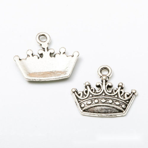 Additional front and reverse view of the crown charm