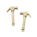 Mini Claw Hammer Metal Charms in Four Color Finishes view 2